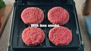 The GEORGE FOREMAN® Contact Smokeless Digital Smart Select Grill  Speed [upl. by Dleifxam654]