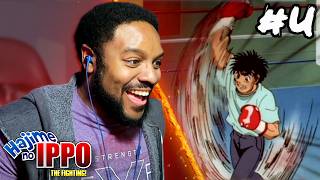 Ippo Masters The Uppercut And Shadow Boxing  Hajime No Ippo Ep4 Reaction [upl. by Anirehc]