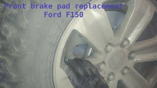 Front brake pad replacement 2016 Ford F150 [upl. by Ginni501]