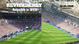 SchalkeBVB 20 Revierderby fans highlights [upl. by Midan]