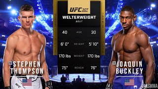 STEPHEN THOMPSON VS JOAQUIN BUCKLEY FULL FIGHT UFC 307 [upl. by Geaghan]