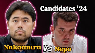 Can Nakamura pawn sacrifice win against Nepomniachtchi  Candidates 2024  NCG [upl. by Lymn405]