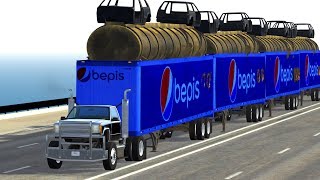 BeamNG Drive Crashes  Insane Crashes With Trucks 6 [upl. by Bell]