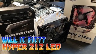 CoolerMaster Hyper 212 LED  Will it fit with tall RAM [upl. by Delora780]