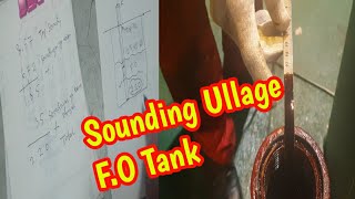 Cara sounding ullage FO Tank dikapal untuk pemula [upl. by Nabala]