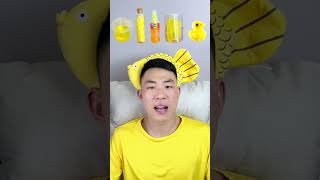 🧀🧇🥟🎧ASMR Yellowthemed Mukbang  Perfect for Sleepimmersive asmr asmrsounds funny [upl. by Daugherty]