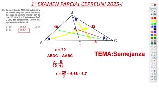 Solucionario Examen Parcial Cepre Uni 20251  Ciclo Repaso  Geometría 📐🎓 [upl. by Aticilef]