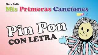 Pin Pon Es Un Muñeco  CON LETRA  Nora Galit [upl. by Arramahs]