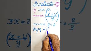 Evaluate 05 maths mathematics shorts [upl. by Ihcekn542]