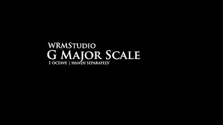 Piano Scales  G Major Scale 1 Octave Hands Separately [upl. by Annodam]