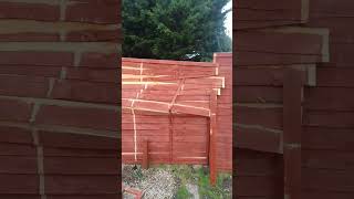 Thanks Storm Bert not Hurricane storm damage my fence England UK please subscribe amp like thank you [upl. by Andert]