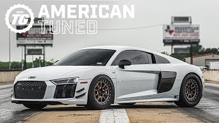 2000 HP TwinTurbo Audi R8 V10 EATS Stock Axles  American Tuned Ft Rob Dahm [upl. by Ainos]