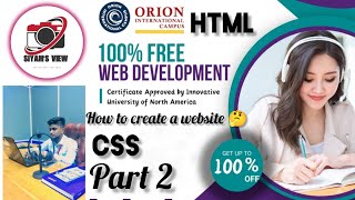 How to create a website  2nd class of web development html Orion campus [upl. by Melena]