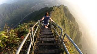 Stairway to Heaven Haiku Stairs Climbmp4 [upl. by Piwowar250]