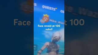 Face reveal at 100 subs foryou fortnite facereveal subscribe [upl. by Tsiuqram]