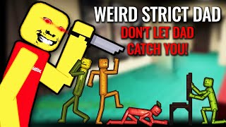 Short Film Melon And Friends vs WEIRD STRICT DAD  People Playground [upl. by Can]