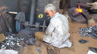 Turning an old Leaf spring into a Hammer  Forging Hammer Process [upl. by Solracesoj]