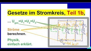 Gesetze im Stromkreis Teil 1b Parallelschaltung Berechnung der Ströme [upl. by Milty]