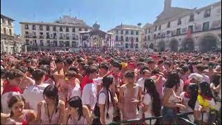 Fiestas de Tudela 2024 Alegría en la plaza tras el Cohete [upl. by Tterraj]