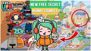 🩹😍New Free Halloween Mummy Crumpet In Bopcity Tocalifeworld  New Free Crumpet in Toca Boca 🌏 [upl. by Om]