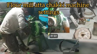 Flour Mill Atta Chakki Machine Settings 24 inch atta chakki [upl. by Tnomed]