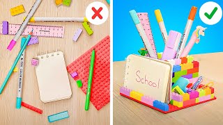 Top School Hacks amp Crafts 🎒😍 Smart School Stationery Ideas [upl. by Esilegna]