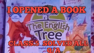 I Opened a Book poem Class5 QA  I Opened a Book poem Class5 QA The English Tree Book [upl. by Abrams]