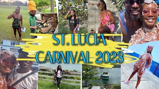 St LUCIA 🇱🇨CARNIVAL 2023  JUST 4 fUN ESCAPE INDULGENCE  STEAM  HELLO ect [upl. by Horter]