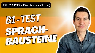 Sprachbausteine B1 TELC  DTZ  ÖSD  Deutschprüfung  B1 TEST [upl. by Adnouqal]