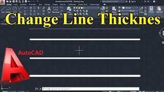 AutoCAD Line Thickness  Lineweight does not Change  Not Showing  Not Changing AmharicCAD [upl. by Obed]