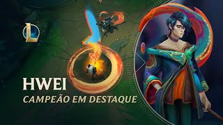 Campeão em Destaque Hwei  Mecânica de jogo – League of Legends [upl. by Bluefield88]