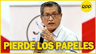 Ministro Serna pierde los papeles defendiendo cambio del estatuto de la DERRAMA MAGISTERIAL [upl. by Scherle664]