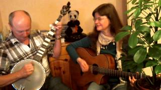 Two U  Folsom prison blues Clawhammer Banjo [upl. by Irrahs223]