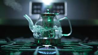 Free Stock Video Boiling Water Tea Pot [upl. by Amsirak]