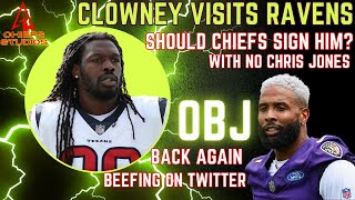 Kansas City Chiefs To Sign JD Clowney Visits Baltimore Ravens amp OBJ Tyler Boyd Twitter Beef Bengals [upl. by Aeneus]