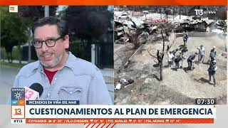 Incendios en Viña del Mar Cuestionamientos al Plan de Emergencia [upl. by Yeo484]