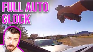 Suspect CHASES Cop While Firing Fully Automatic Glock [upl. by Lindholm]