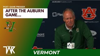 Vermont Coach John Becker talks about the loss to Auburn [upl. by Dewees215]