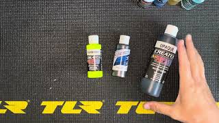 RC car airbrush painting Createx Proline paints used and reducers [upl. by Harilda]