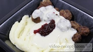 Pečené masové kuličky Köttbullar  IKEA  videorecept [upl. by Luiza]