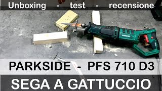 UN MOSTRO Sega a gattuccio PARKSIDE lidl Test recensione PFS 710 D3 LEGNO METALLO Non a batteria [upl. by Raimund586]