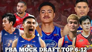 PBA UPDATES FINAL MOCK DRAFT 1ST ROUND 612 MAY STEAL OF THE DRAFT BA [upl. by Raoul]