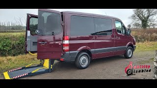 2012 Mercedes Sprinter 210 Automatic Mobility Disabled Wheelchair Vehicle with wheelchair lift [upl. by Rosenquist73]