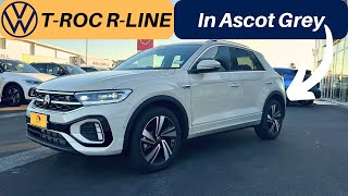 2023 VW TRoc RLine in Ascot Grey Colour  4k Walkaround Interior Exterior [upl. by Leribag]