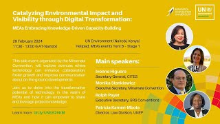 UNEA6 side event Catalyzing Environmental Impact and Visibility through Digital Transformation [upl. by Ingelbert]