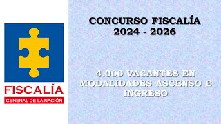 concurso FISCALIA 2024  2025  2026 [upl. by Casar]