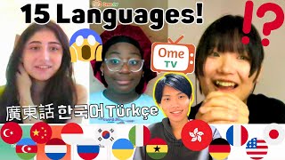 Polyglots REACT to a Japanese Polyglot Speaking Their Languages  OmeTV [upl. by Deden]