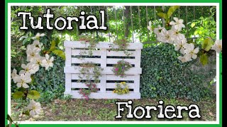 FIORIERA REALIZZATA CON BANCALI  VIDEO TUTORIAL  DIY  diy tutorial [upl. by Dulcie]