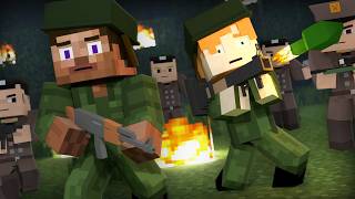 Steve Went To The Army  Alex and Steve Life Minecraft Animation [upl. by Acimad796]