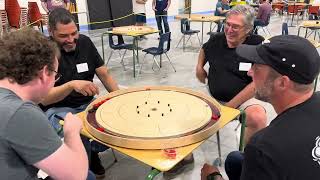 2024 World Crokinole Championship KeenerFlossbach v ReinmanConrad [upl. by Orsola]